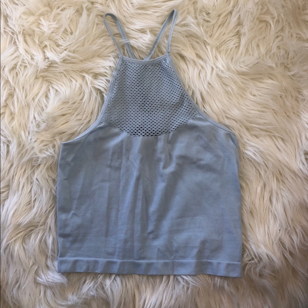 Blue Cropped Tank Forever 21